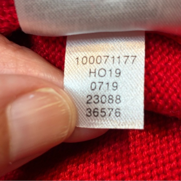 Charter Club Fair Isle Scottie Dog Sweater Red Crew Neck Womens XL Holiday - Picture 9 of 9